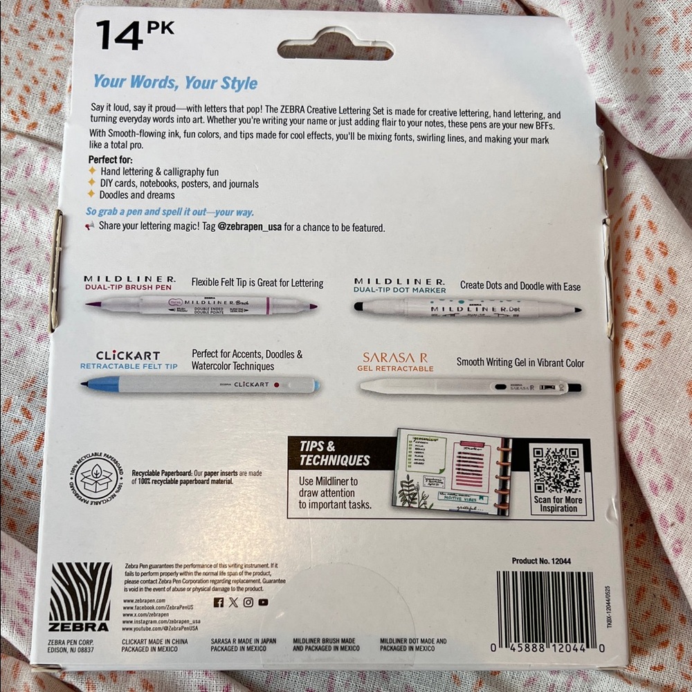 Zebra Creative Lettering Pen Set - Multicolor - Picture 2 of 4